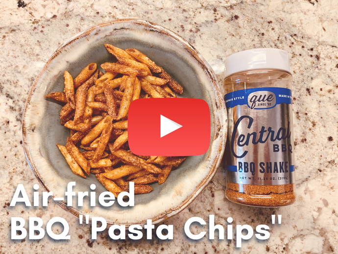 Air-fried BBQ Pasta Chips