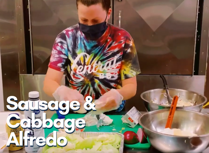 Sausage & Cabbage Alfredo