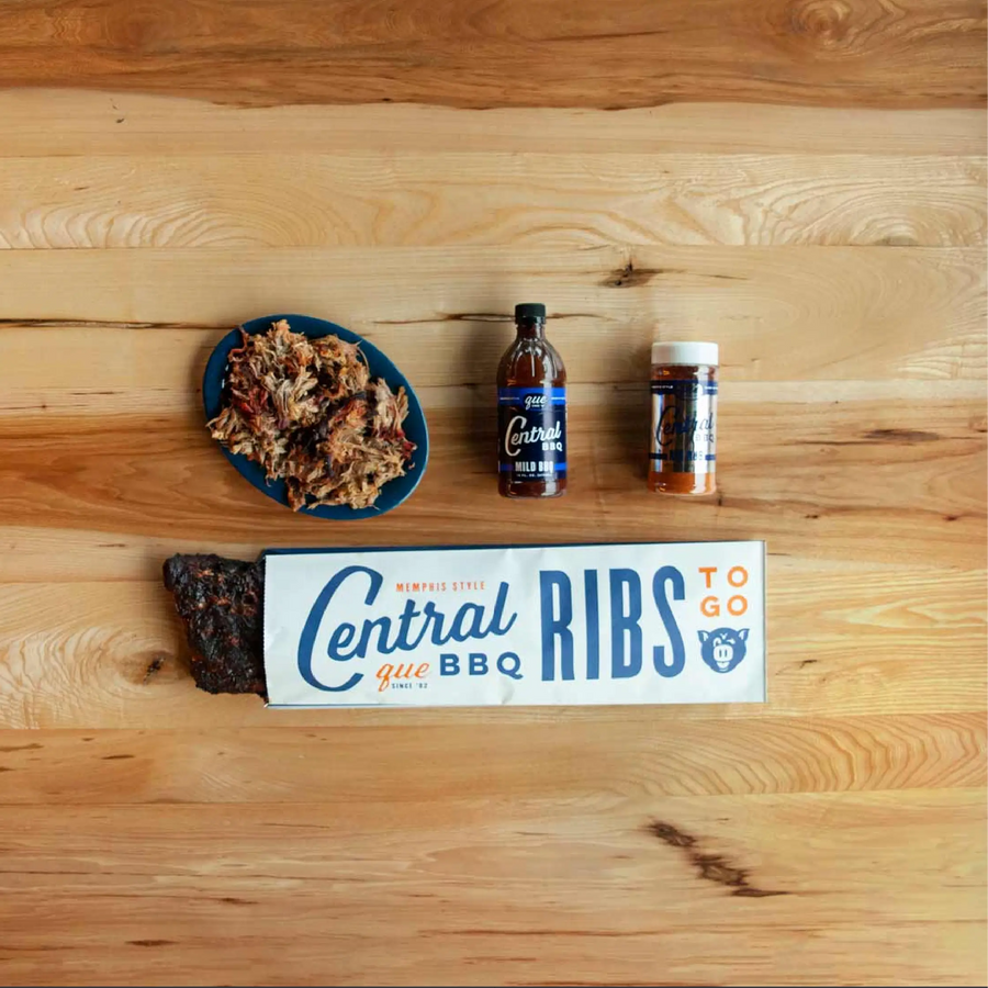 Central BBQ ribs and pulled pork